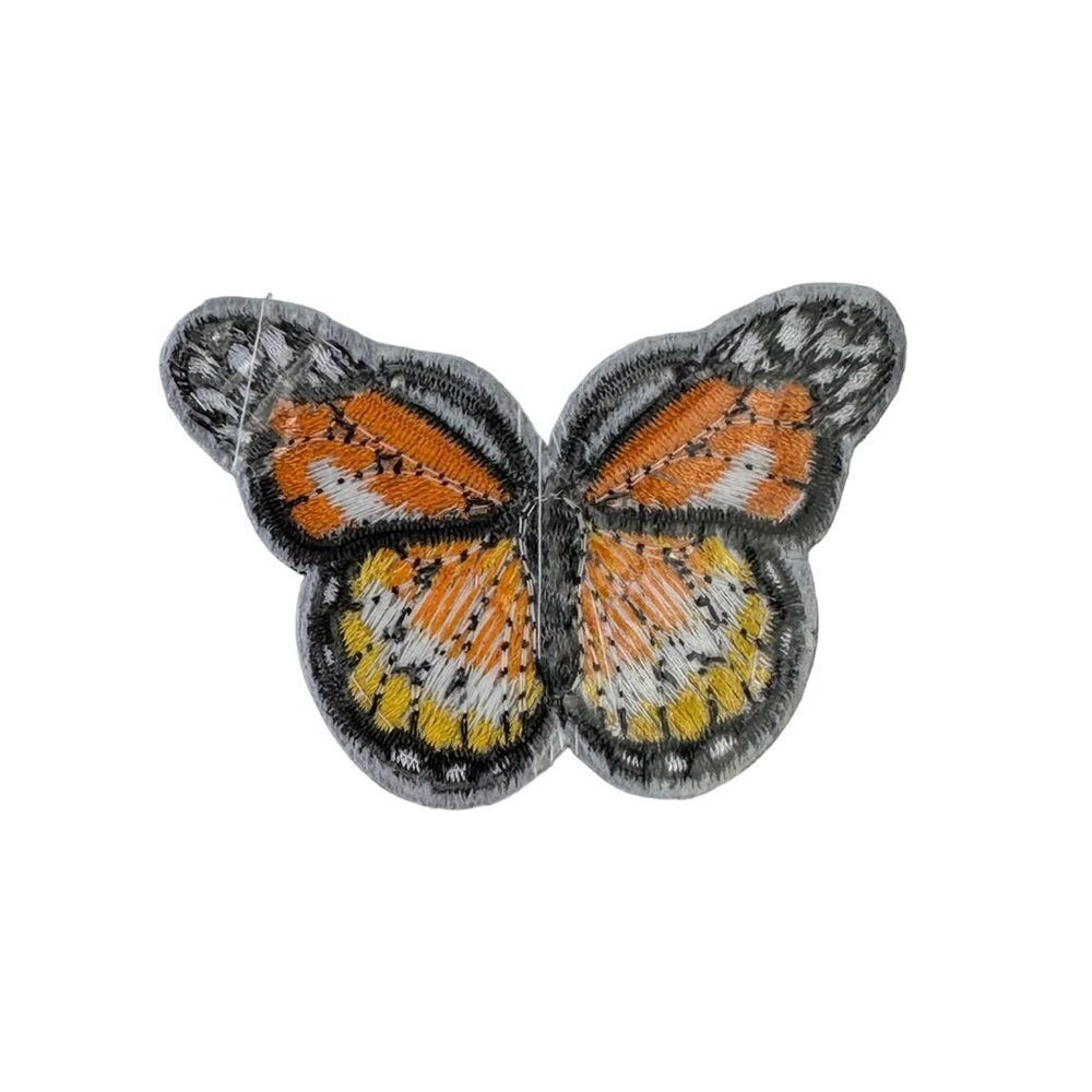 Orange Butterfly Embroidered Patch - Picture 4 of 4